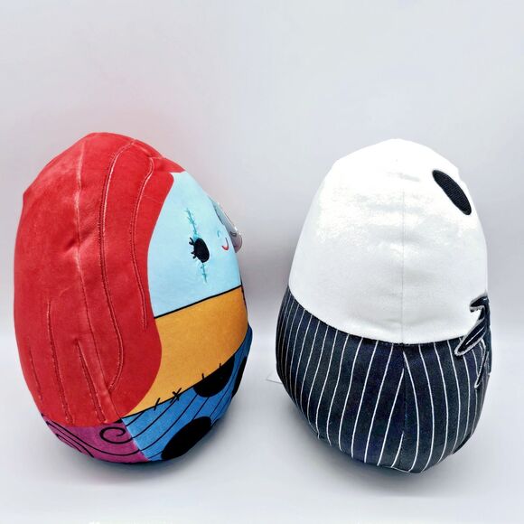 Squishmallows Nightmare Before Christmas Plush Set Jack & Sally 8 inch New W Tag - Picture 2 of 12